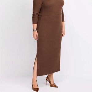 Market & Spruce Chocolate Long Sleeve Dress